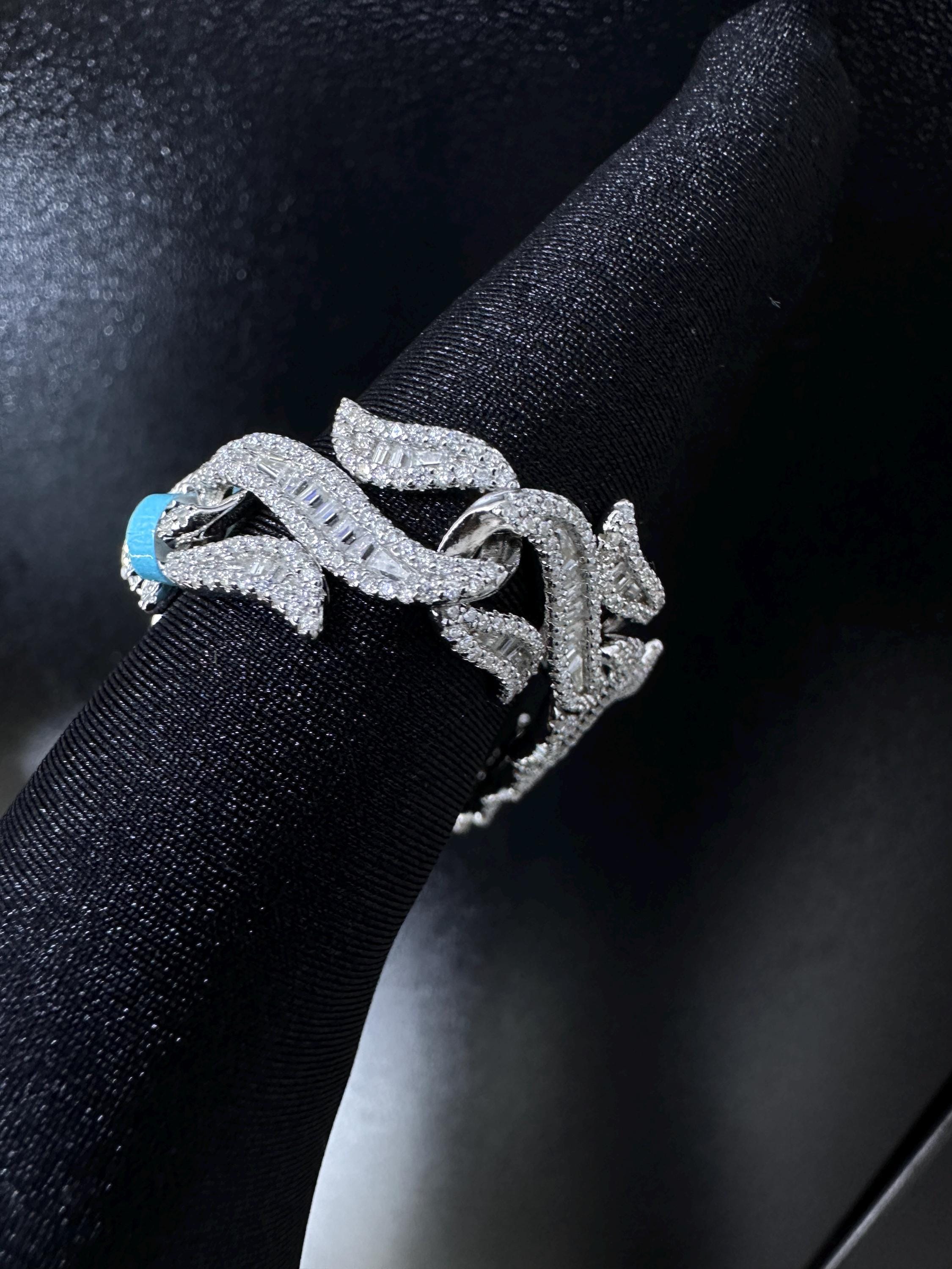 VVS1 Moissanite Diamond Link Bracelet: 925 Sterling Silver, D Color Baguette Moissanite Bracelet