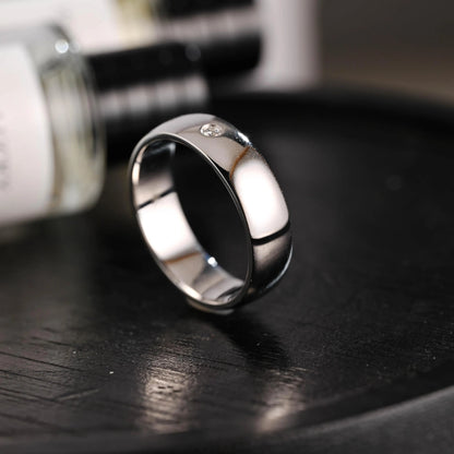 Solid Gold Round Moissanite Wedding Band, Wedding Ring, Matching Band, Anniversary Gift Birthday Gift Valentine's Day Gift for Women Men