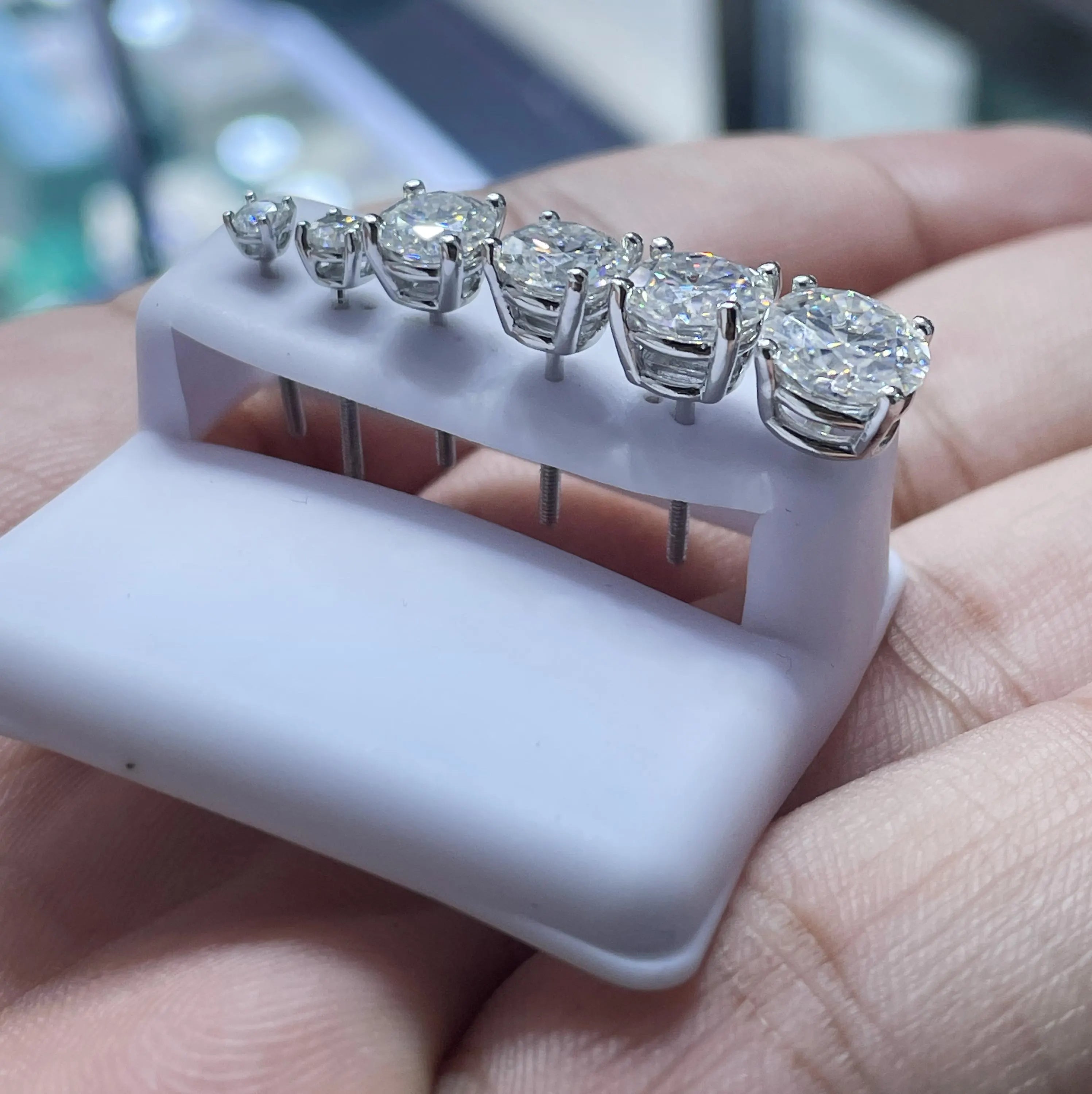 Moissanite Earrings 039