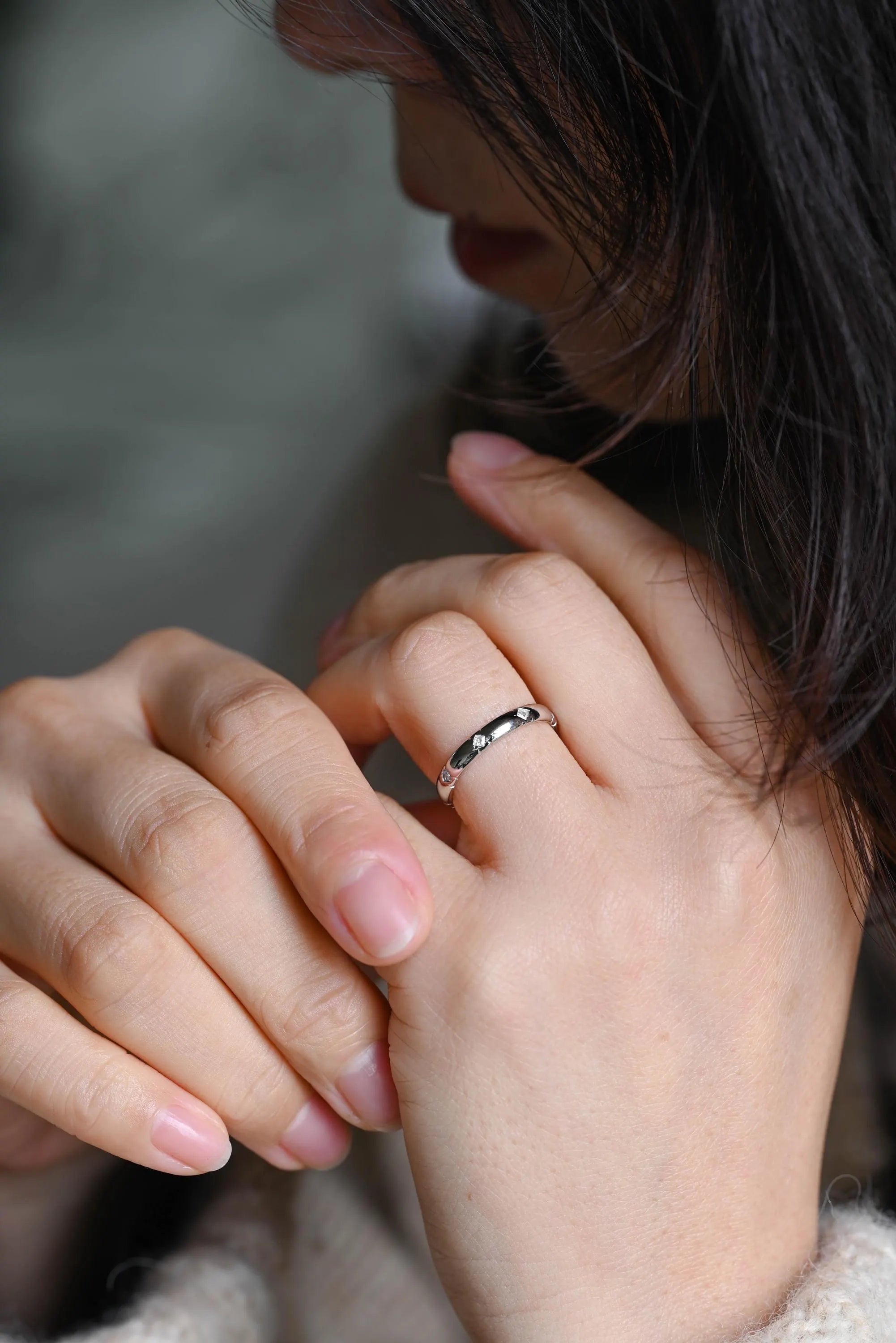 Solid Gold Princess Cut Moissanite Wedding Band, Wedding Ring, Matching Band, Anniversary Gift Birthday Gift Valentine's Day Gift for Women