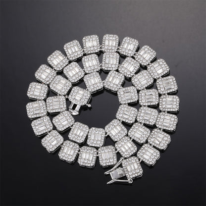 Moissanite VVS Baguette Tennis Diamond Chain