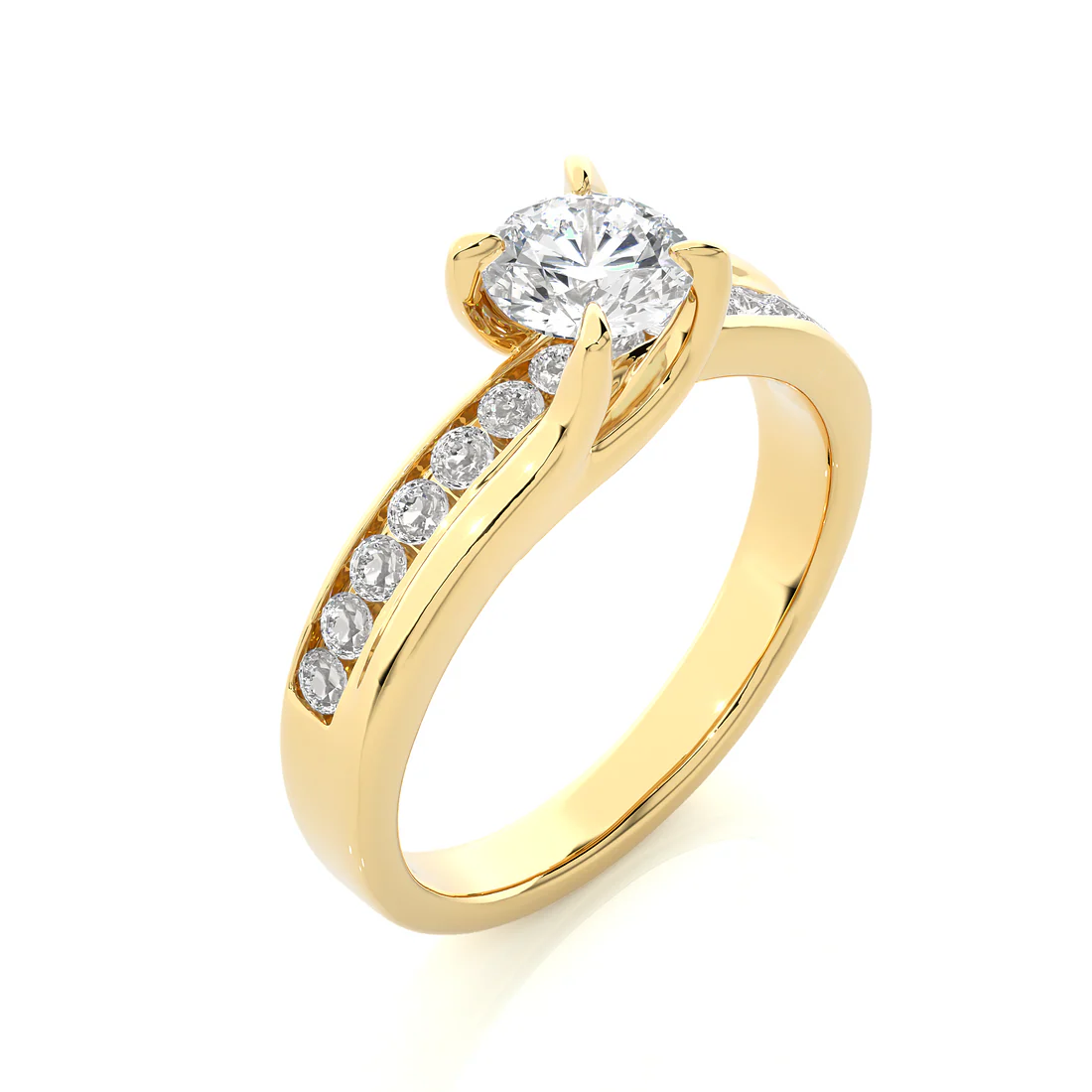 Classic 1 CT Round Lab-Grown Diamond 4-Prong Solitaire Ring