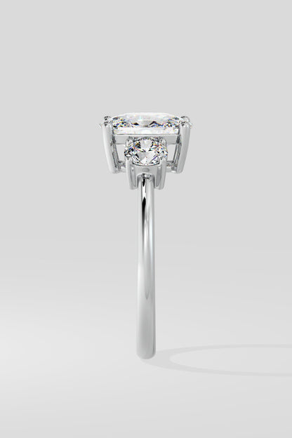 1.5 CT Oval Cut Lab Grown Diamond 4 Prong Set Solitaire Diamond Ring