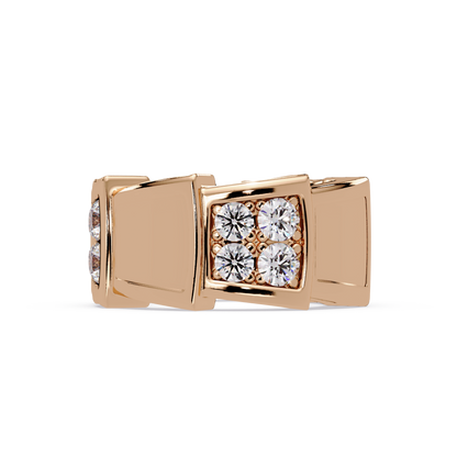Exquisite Round-Cut VVS Moissanite Diamond Signature Ring