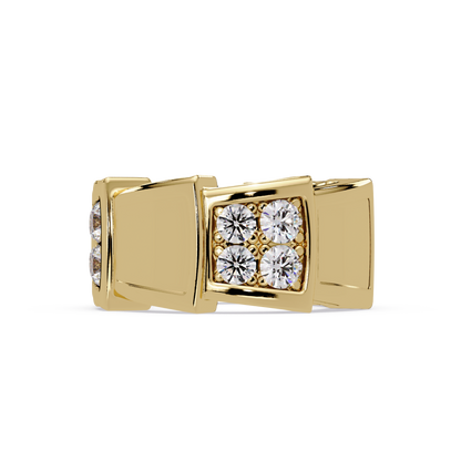Exquisite Round-Cut VVS Moissanite Diamond Signature Ring