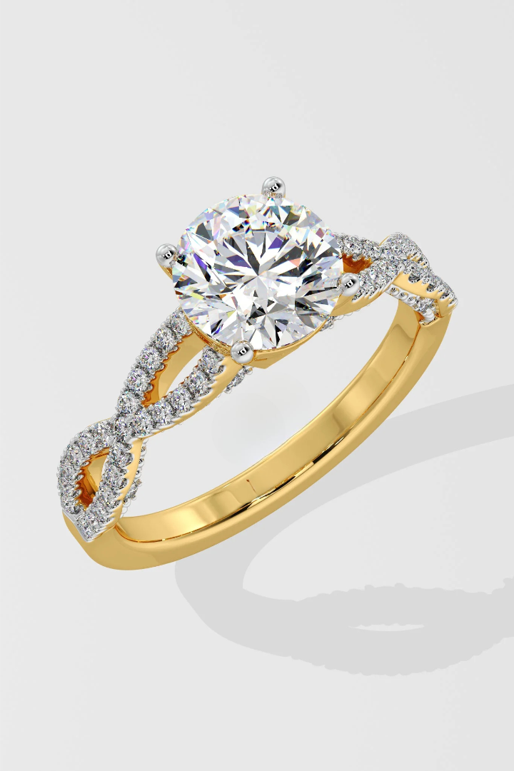 Round 1.5 CT Lab Grown Diamond Eternity Band Solitaire Daily Wear Ring