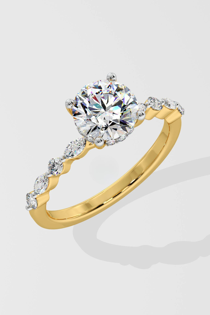 1.5CT ROUND LAB GROWN DIAMOND 4 PRONGE SET  SOLITAIRE WEDDING RING
