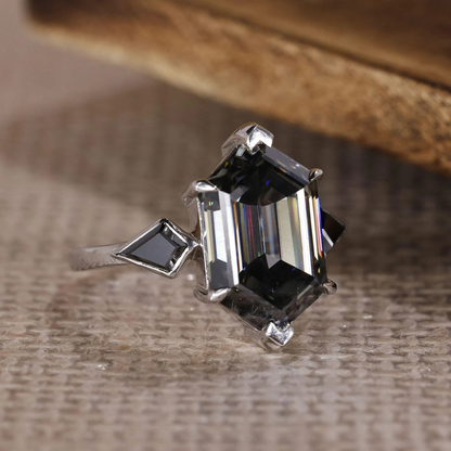 hexagon cut ring