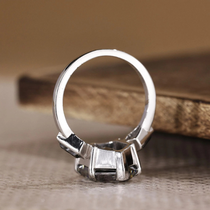 hexagon cut ring