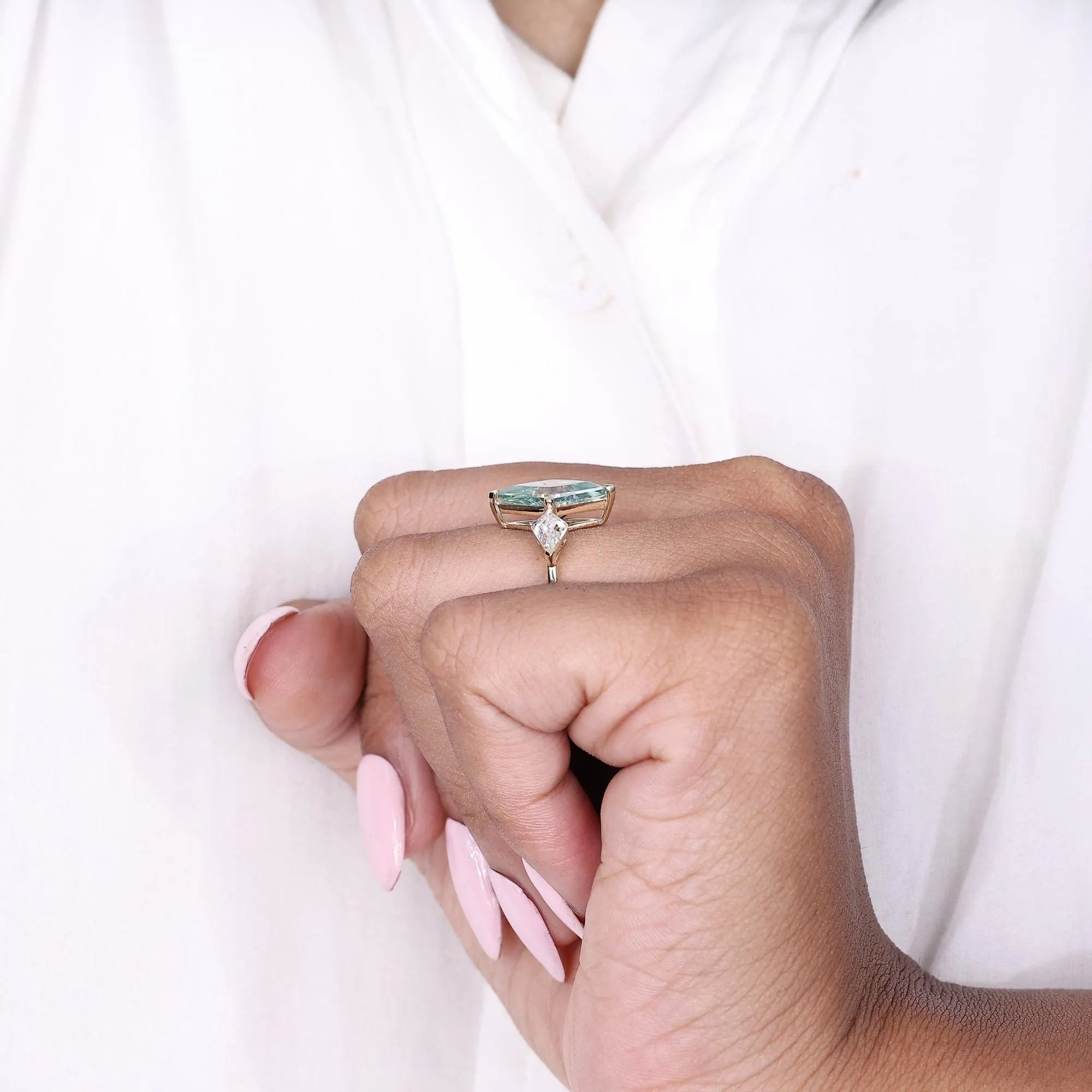 kite cut ring