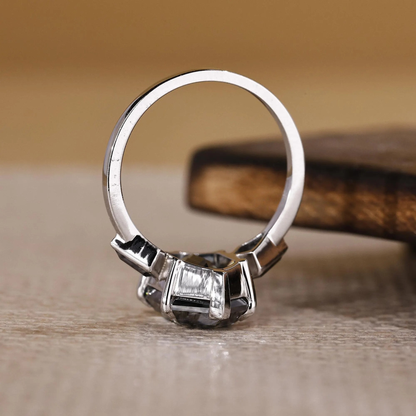 hexagon cut ring