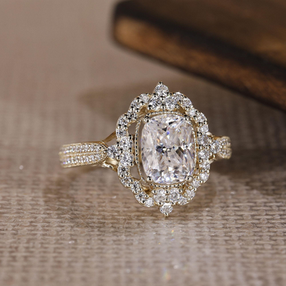 cushion cut ring