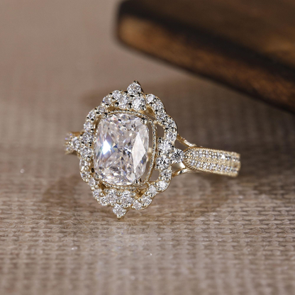 cushion cut ring