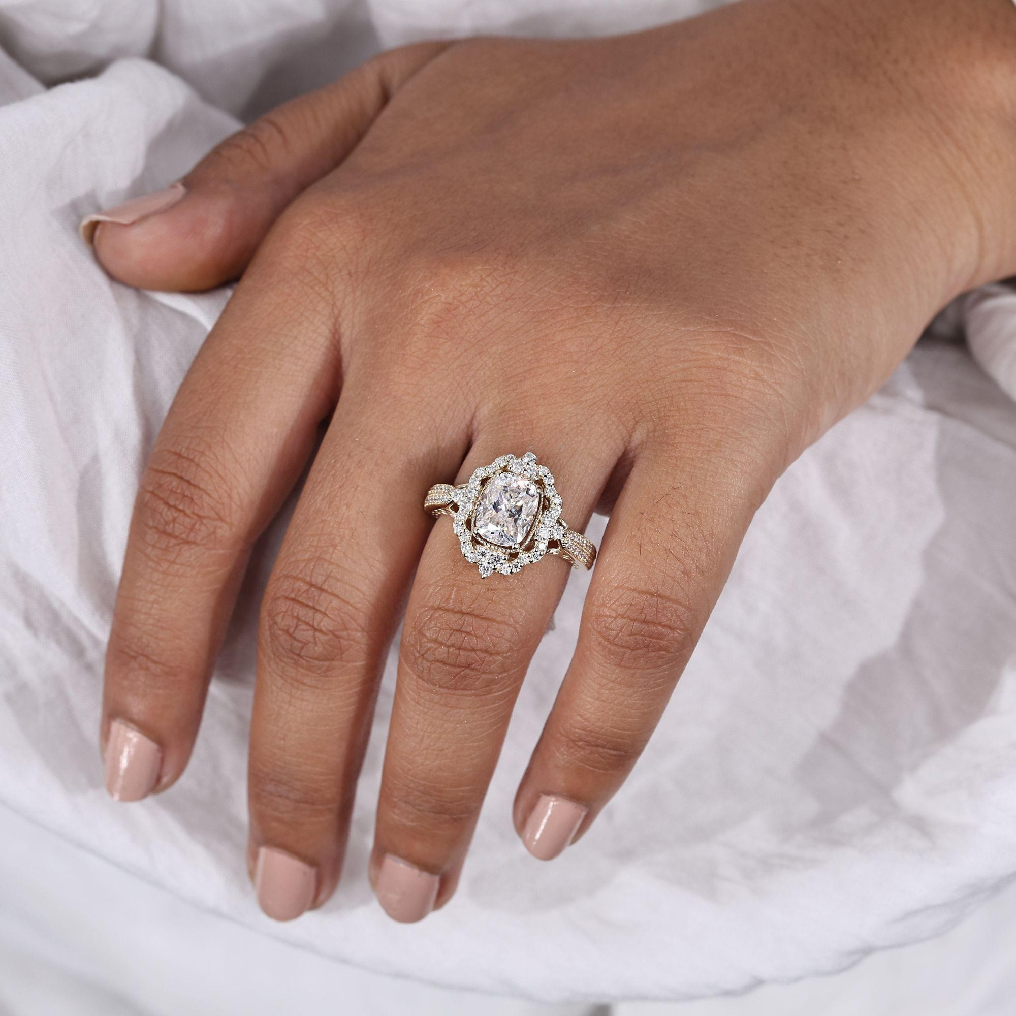 cushion cut ring