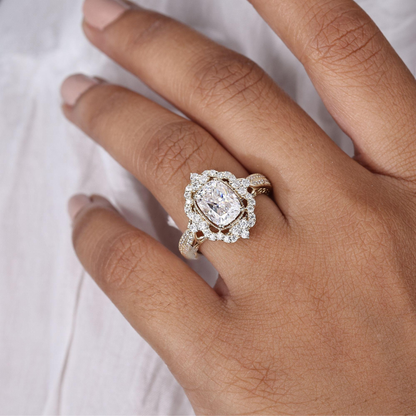 cushion cut ring