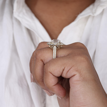 cushion cut ring