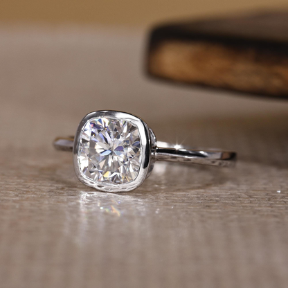 cushion cut ring