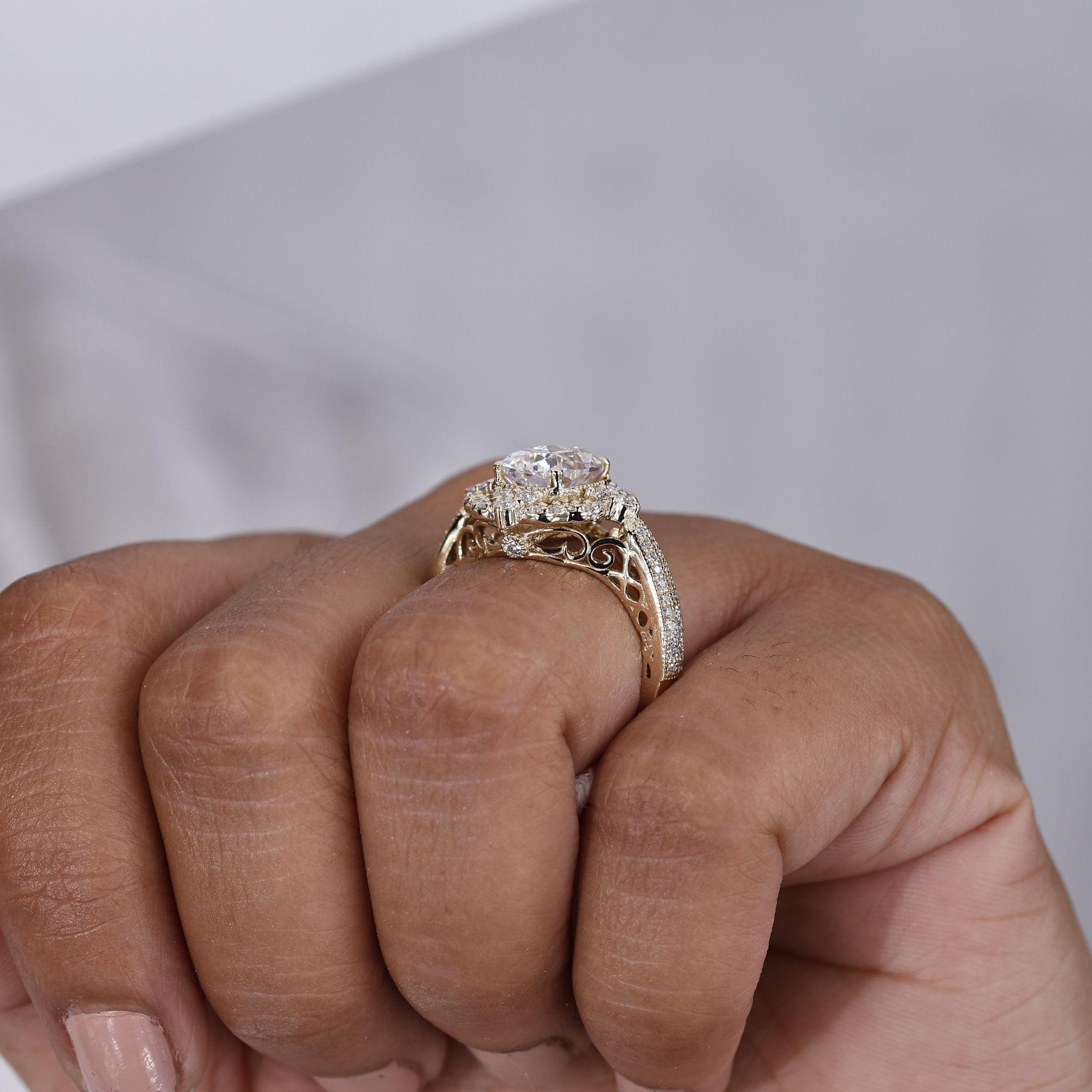cushion cut ring