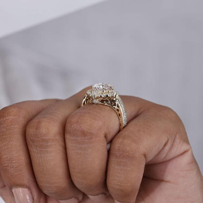cushion cut ring