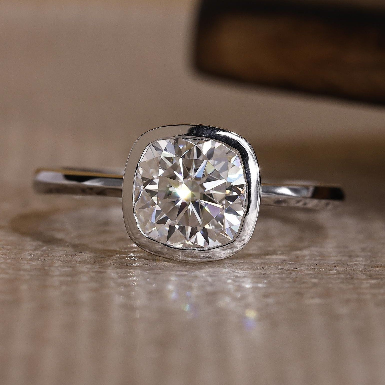 cushion cut ring