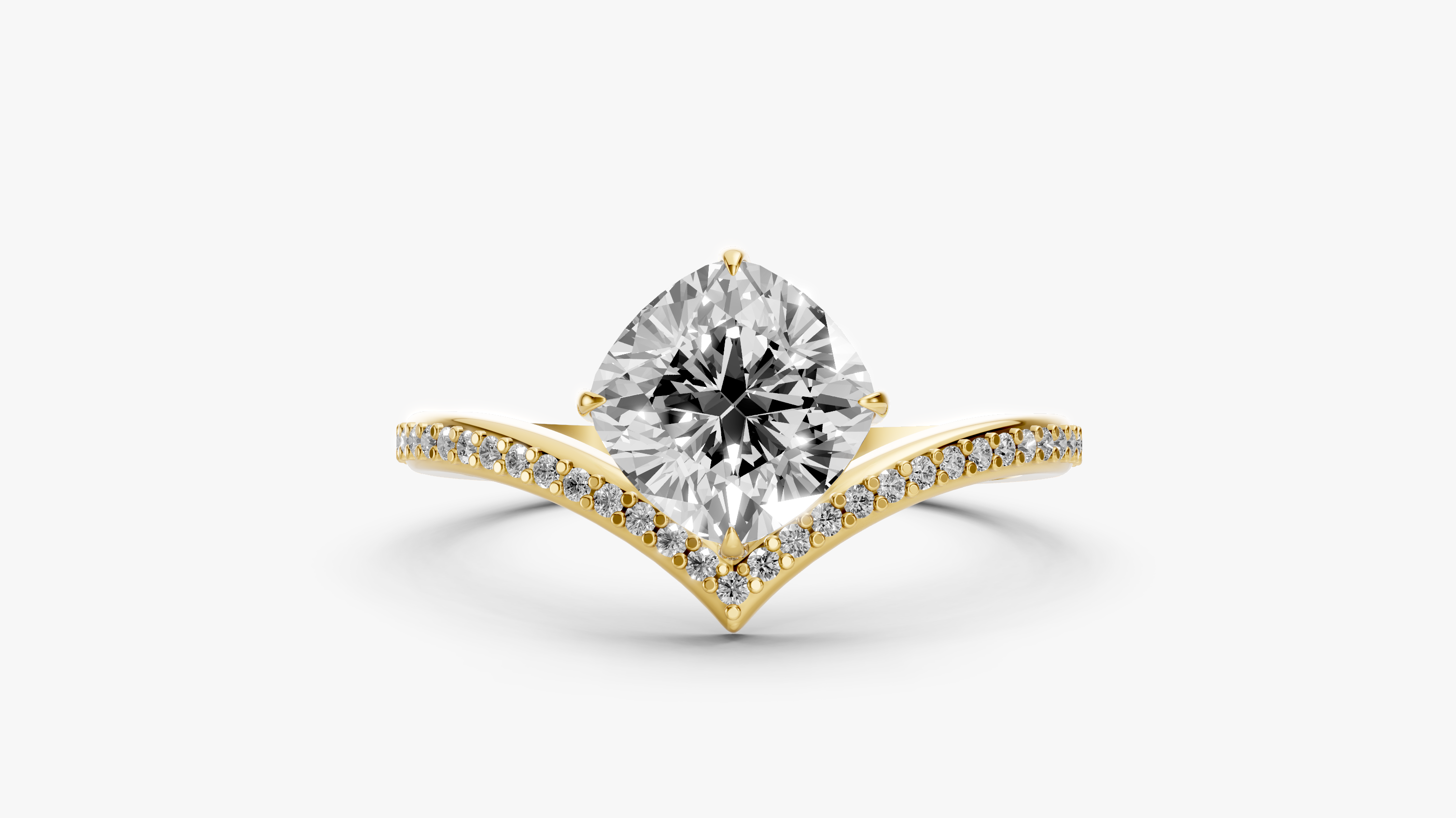 Elegant 1.5-Carat Cushion-Cut Lab-Grown Diamond 4-Prong Engagement Ring