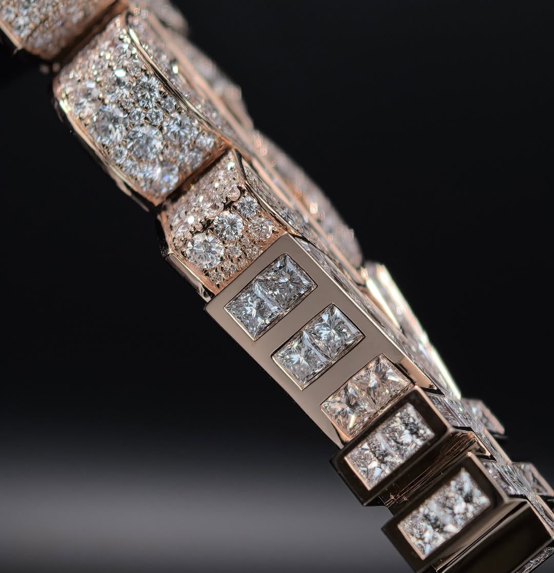 Custom Fully Iced VVS Moissanite Golden Font & $ Pendant