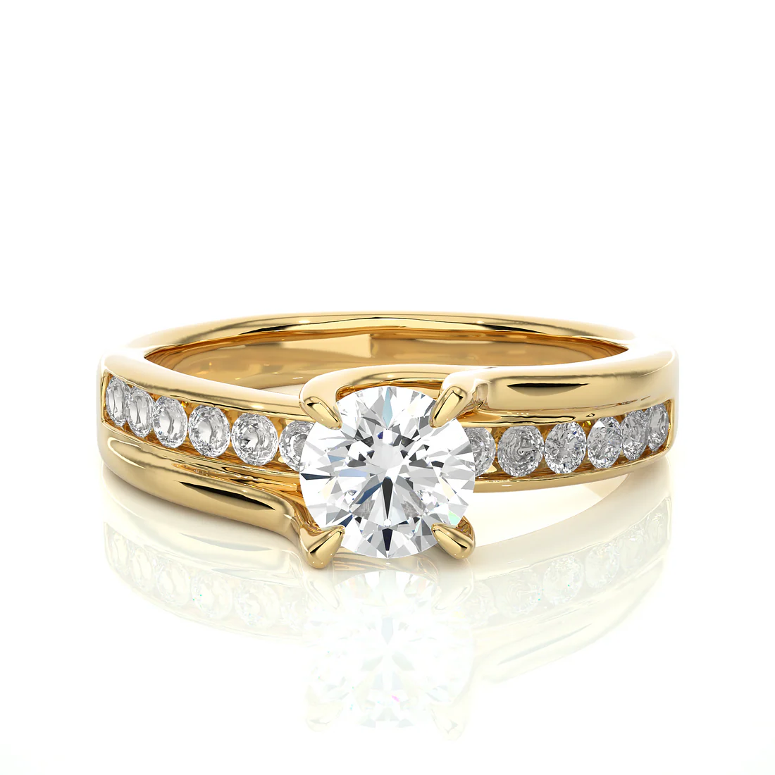 Classic 1 CT Round Lab-Grown Diamond 4-Prong Solitaire Ring