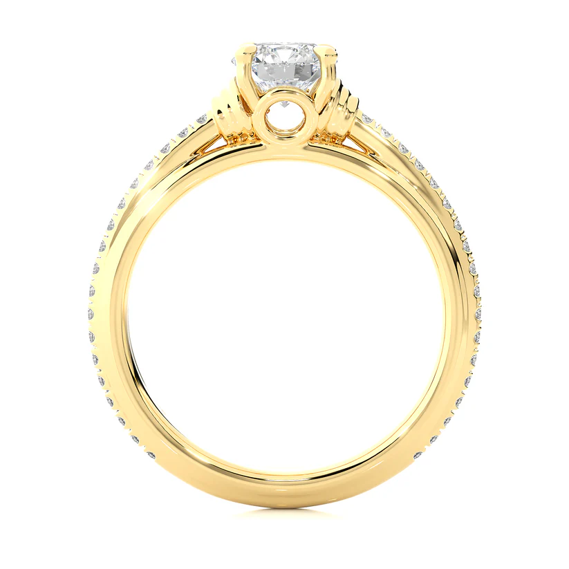 Classic 1 CT Round Lab-Grown Diamond 4-Prong Solitaire Wedding Ring