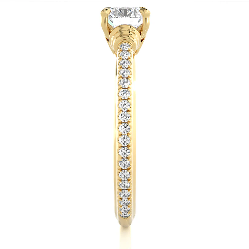 Classic 1 CT Round Lab-Grown Diamond 4-Prong Solitaire Wedding Ring