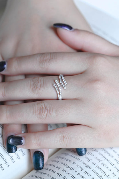 Solid Gold Round Cut Moissanite Wedding Band, Unique Anniversary Ring