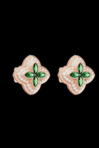 Candy Green VVS Moissanite Diamond Women's Earrings