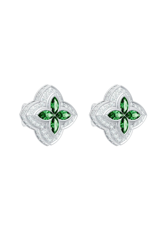 Light Green Candy Moissanite VVS Diamond Earrings