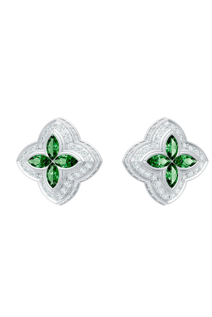 Light Green Candy Moissanite VVS Diamond Earrings