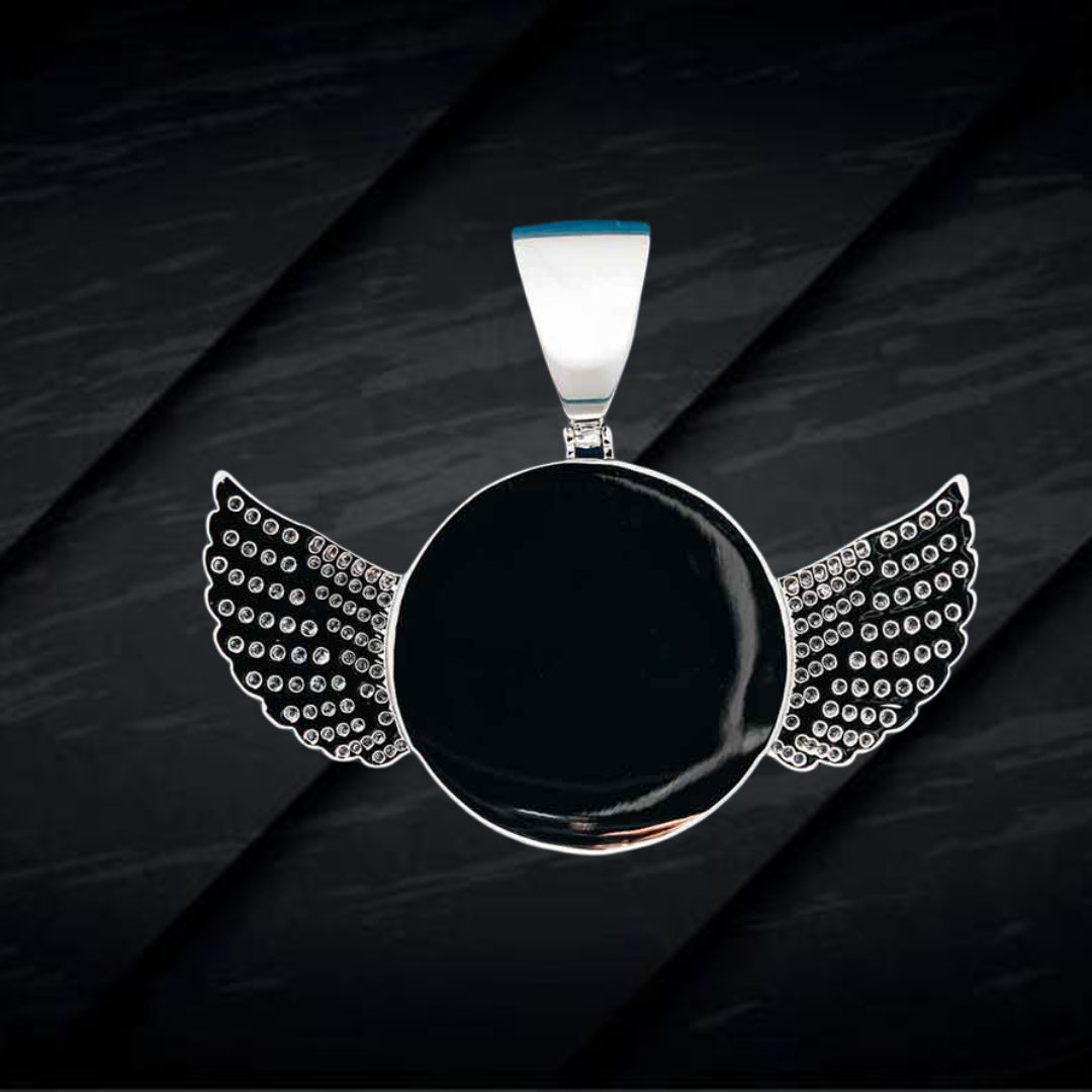 Iced Out Moissanite VVS Diamond Bird Style Photo Pendant