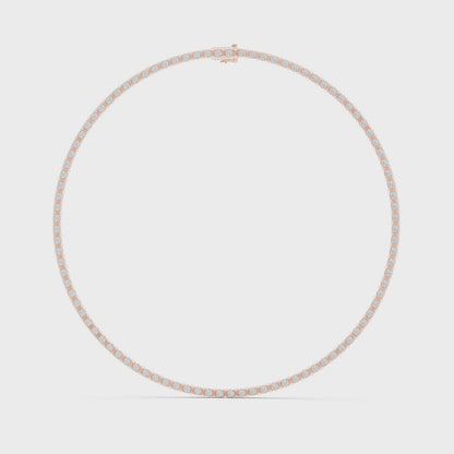 Round 1.0 CT Moissanite VVS Diamond Tennis Luxury Chain