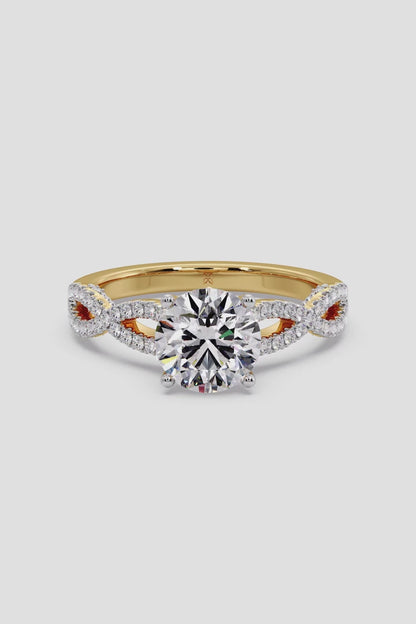 Round 1.5 CT Lab Grown Diamond Eternity Band Solitaire Daily Wear Ring