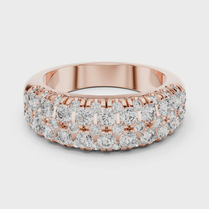 Sleek 0.10 CT Round-Cut Lab-Grown Diamond Wedding Band Unisex Ring