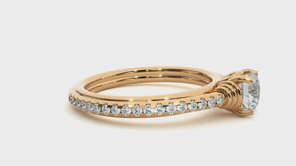Classic 1 CT Round Lab-Grown Diamond 4-Prong Solitaire Wedding Ring