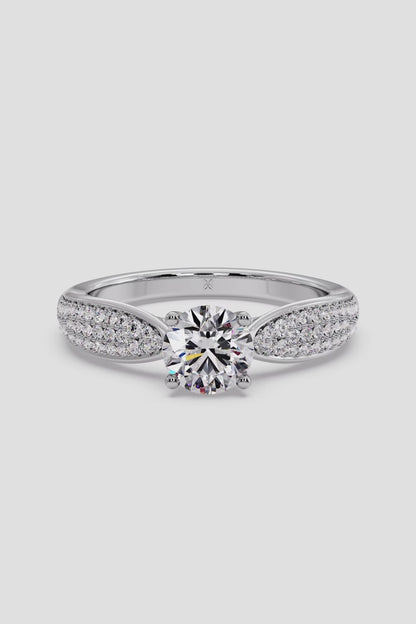 Round 1.5 CT Lab Grown Diamond Solitaire Wedding Ring