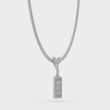 Rolls Royce Logo VVS Moissanite Diamond Unique Custom Design Pendant