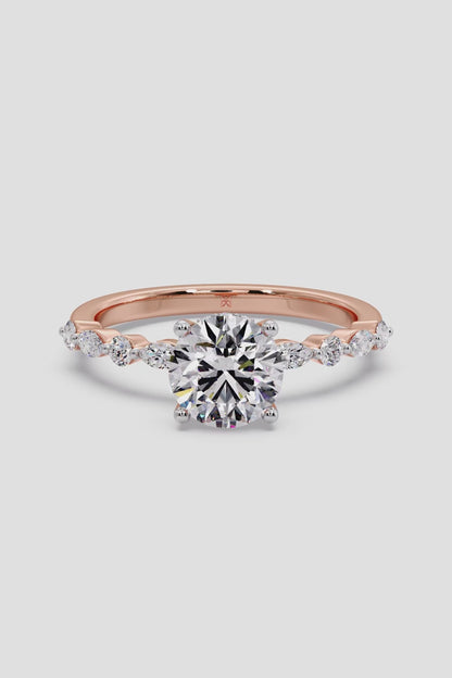 1.5CT ROUND LAB GROWN DIAMOND 4 PRONGE SET  SOLITAIRE WEDDING RING