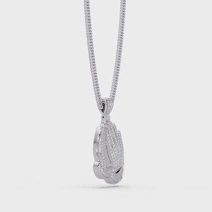 VVS Moissanite Diamond Hand Gesture Custom Design Pendant
