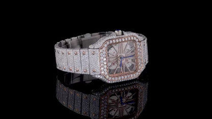 Cartier Skeleton Rose Gold Quartz Movement Watch